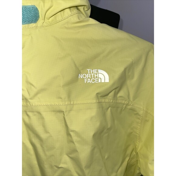 The North Face Girl's HyVent Yellow Waterproof Raincoat Hooded Jacket XL (18) - Picture 9 of 10